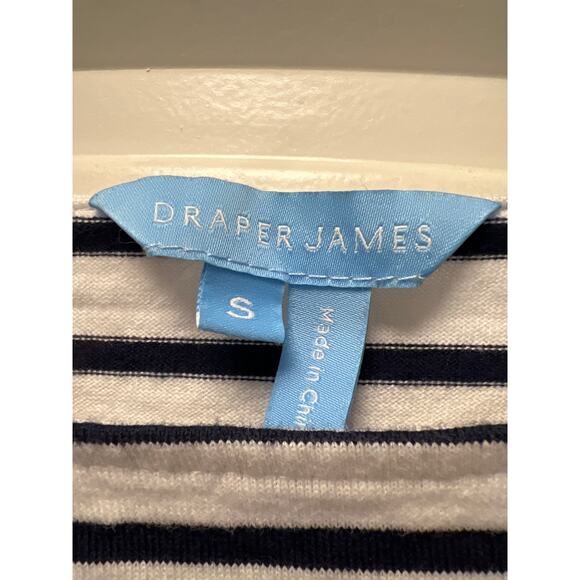 Draper James Women’s Corey Bell Sleeve Nautical Striped Top Size S White‎ Blue - Picture 4 of 5
